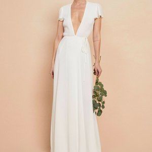NWT Reformation Rosey Dress Ivory M